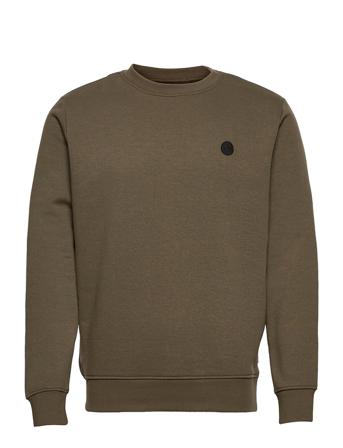 Lars Organic/Recycled Crew Sweat Sweat-shirt Genser Kakigrønn Kronstadt