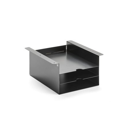 Przegrody podblatowe QBUS, model niski, czarny