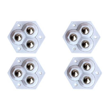 4 stk. Små selvklæbende hjul Slidstærke holdbare rullehjul til spiseborde