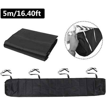 5m sort udendørs have terrasse terrasseovertræk støvtæt udendørs terrasse