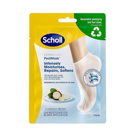 Scholl Moisturising PediMask, Skincare, Fodpleje, Fodmasker