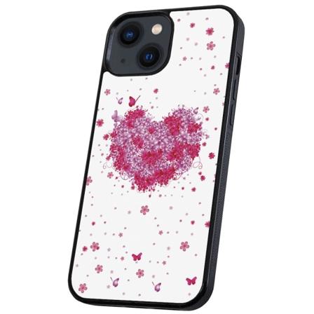 iPhone 14 Plus - Cover/Mobilcover Blomsterhjerte