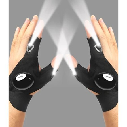 LED Lommelygtehandsker, gaver til mænd ham far kæreste, cool gadget håndfri lamper til camping fiskeri reparation, fars dag jul fødselsdag Gi