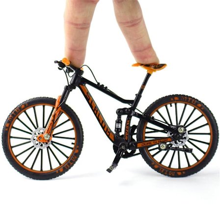 1:10 Skala Mini Downhill Mountain Bike Modell Leke, Støpt Finger Sykkel Skrivebord Ornament For Samlinger, Ideelle Gaver