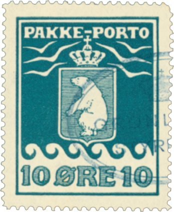 Grønland 1915 - Pakkeporto - AFA 7 - Stemplet