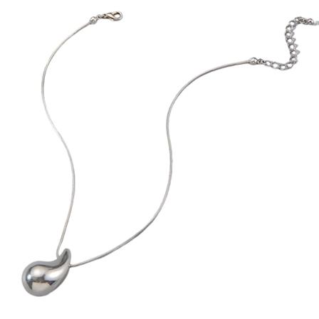 Enkel Personlighet Tåredroppe Form Hänge Legering Halsband Nyckelben Kedja Hals Smycken Prydnad