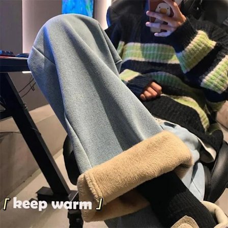 Streetwear Hög Midja Raka Vida Ben Jeans Dam Vinter Dragsko Lediga Denim Jeans Koreansk Mode Slimmande Bekväma Byxor Nya