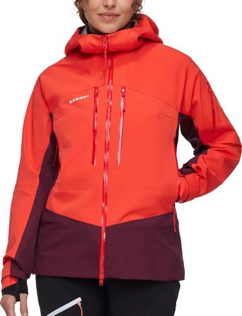 Mammut Taiss Pro Hs Hooded Jacket Women - Red - M