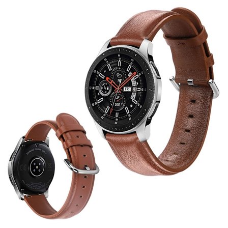 Samsung Galaxy Watch (46mm) äkta läder klockarmband - brun