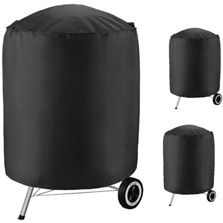 Grillöverdrag runt, Grillöverdrag, Vattentätt grillöverdrag, 2 st Vattentätt grillöverdrag, Runt grillöverdrag för utomhusbruk, vertikalt rököverdrag,