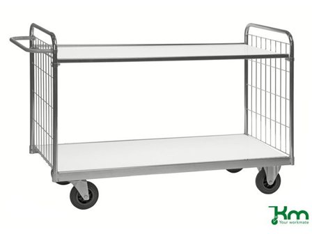 Hyllvagn 9000 2 hyllplan 1190x650x1025mm - Lyreco - Emballage och lagerutrustning - Lagerutrustning - Vagnar