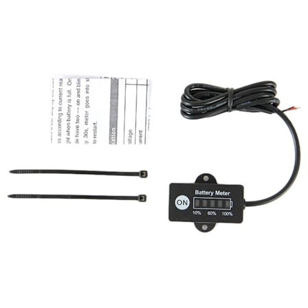 Vattentät blysyrabatteriindikatormaterial för 12V ATV-motorcykelmätare med LED