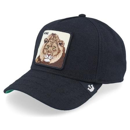 Goorin Bros. - King Field 100 All Season Wool Black A-Frame Adjustable Adjustable Black Cap - @ Hatstore