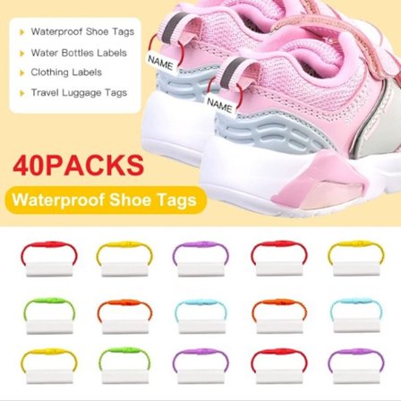 Navn Sticker Sko Navn Circle Pendant Navn Circle Label