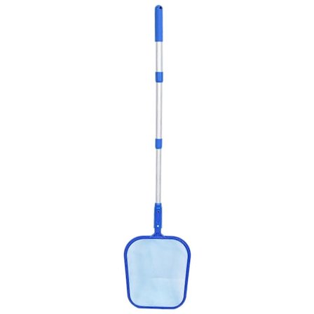 Poolrengöringsverktyg Poolskimmernät Lövrake Simbassängrengöringstillbehör med 3-sektion Teleskopisk Pol Skovnät