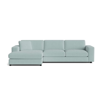 Oasis chaiselong sofa, venstrevendt - Lincoln Pastel Blå - 294x151x79 - Sofa, chaiselong