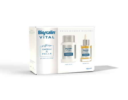 Bioscalin Vital Sistema Maschera Capelli 100ml + Siero Viso&Collo