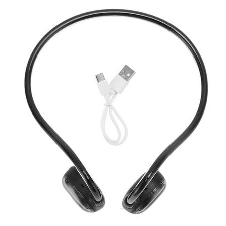Avokorvaiset Bluetooth 5.3 Air Conduction langattomat stereokuulokkeet kahdella mikrofonilla, melunvaimennus, urheiluun ja juoksuun