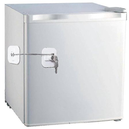 Kjøleskapslås, Minikjøleskapslås med nøkkel for voksne, Lås for kjøleskap, Skapdør (hvit 2-pakning)