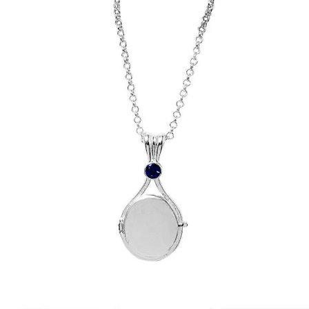 H2o halskjede Sjøjungfrusnegle åpningsbart og lukkbart anheng tilbehør Gave Dame blå