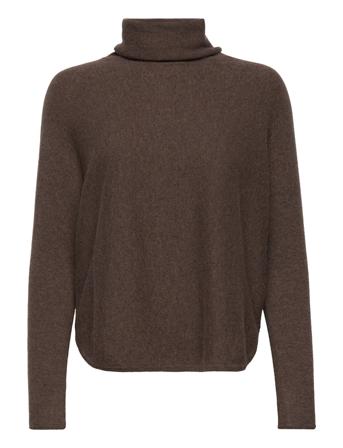 Curved Turtleneck Høyhalset Pologenser Brun Davida Cashmere