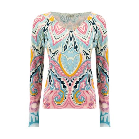 Etro Long Sleeve Tops Blå, Dame