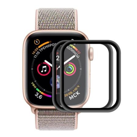 Apple Watch Series 4 40mm HAT PRINCE karkaistu lasi suojakalvo alumiini kehyksellä - Transparentti 2kpl Transparent