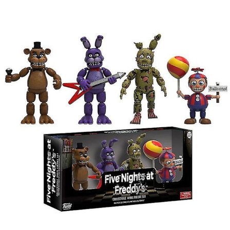 Five Nights At Freddy's Action Figure Funko Leker Fnaf Foxy Bonnie Bjørn Julegave