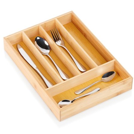 Bambus bestikskuffeindsats 25x35 cm