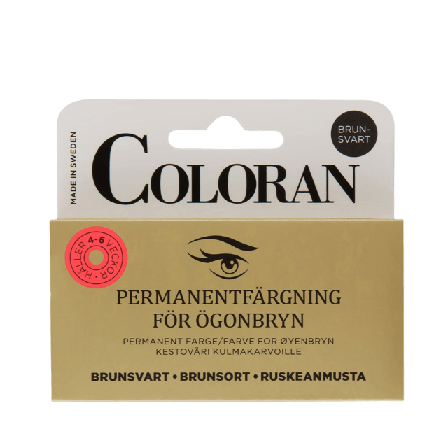 Coloran Ögonbrynsfärg Lösögonfransar & färgning Dam Svart 7 G + 8 ML