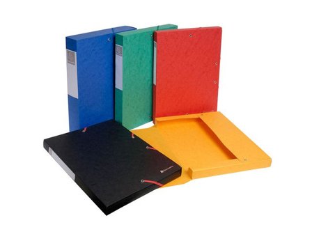 EXACOMPTA Boxmapp Exabox Scotten Nature Future , A4, 200 ark, 25mm rygg, presspan, olika färger - Lyreco - Kontorsmaterial - Mappar och plastfickor - 