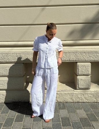 Noella Lorann Pants - White - L/XL