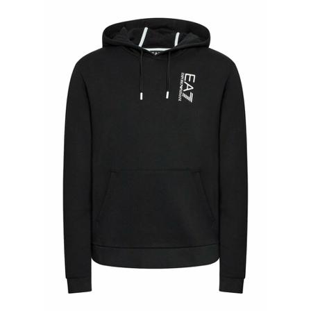 Emporio Armani Ea7, Hoodie Czarny, Mężczyzna, Rozmiar: S