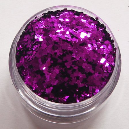 Nagelglitter - Fyrkanter/Square - Lila - 8ml - Glitter
