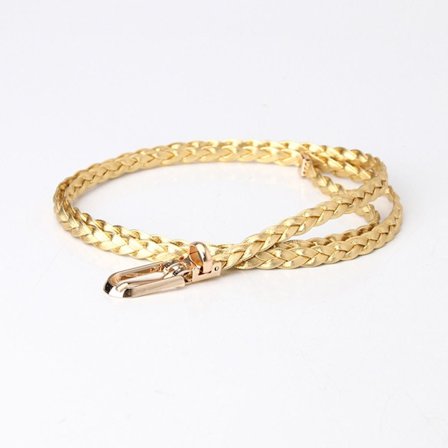 Flettet beltepinne Spenne Linning GULL