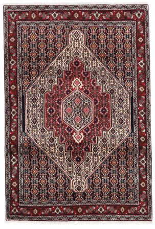 Oriental Senneh Rug 117X174 Dark Red/Red Wool, Persia