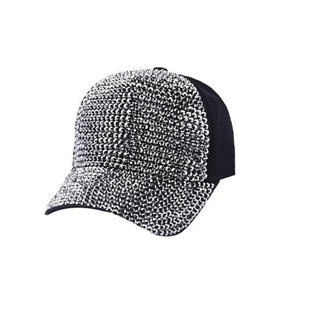 Baseballkasket Farverig Rhinestone Diamond Snapback-kasket Spring Summer Hat
