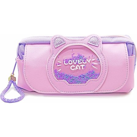 Pennfodral Väska för Flickor Söt Cartoon Bärbar Pennhållare Sta