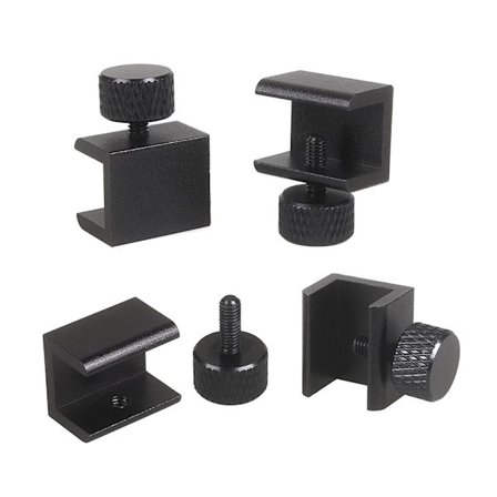 4 Stk. Glas Seng Clips Klemmer Justerbar Aluminium Legering 3D Printer Fix Glas Seng Clips Varm Seng Glas Platform Clips