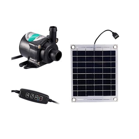 Mini Solcelled Vandpumpe 10w 12v Børsteløs Solpanel Kit Kompatibel Med Fisk Vand Pool Have Dekoration Power KL