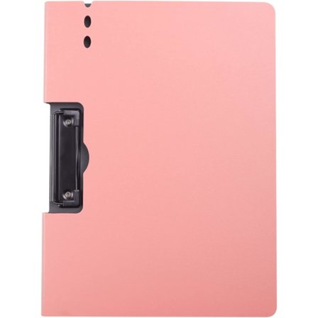 Sammenleggbar klipsmappe med deksel, klipsmappemappe, sykepleieklipsmappe sammenleggbar, A4 klipsmappe filmappemappe (rosa)