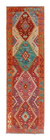 Kilim Afghan Old Style Rug 78X291 Runner Wool, Afghanistan