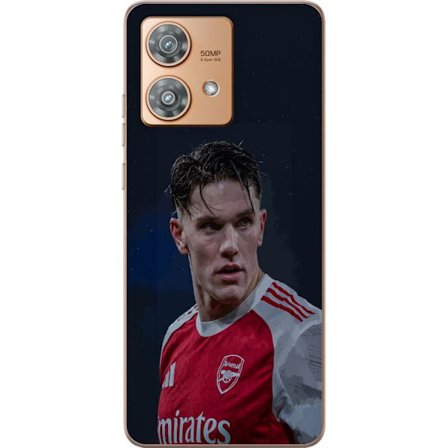 Yhteensopiva Puhelinkuori Motorola Edge 40 Neo Pastellivärikkäät sateenkaaret, joissa on valkoiset tähdet ja pehmeä väriero taivaallisessa unelmahimme