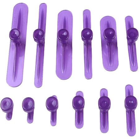 12 stk. værktøj til reparation af buler med limflapper, bilbule reparationsværktøj, aftrækkersæt, malingsfri bule reparation