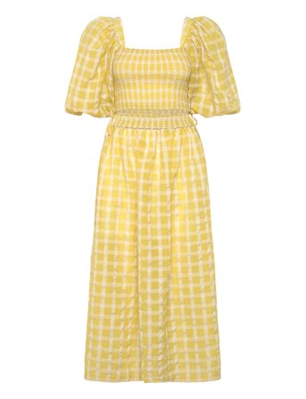 Stella Nova | Delicate Checked Maxi Dress | 36