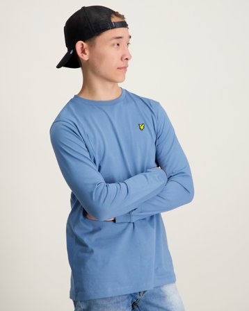 Lyle & Scott Plain LS T-shirt Blauw T-shirts Jongens - Kids Brand Store