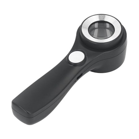 Forstørrelsesglass håndholdt 60X Opplyst Lupe USB Oppladbar LED Forstørrelsesglass for Utforskning Utendørs Observasjon
