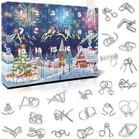 1. adventskalender 2024 Barn Vuxna Pussel Pojkar Flickor, 24 P