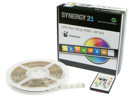 SYNERGY LED Flex Strip RGB-W DC12V KOMPLETT Set V2