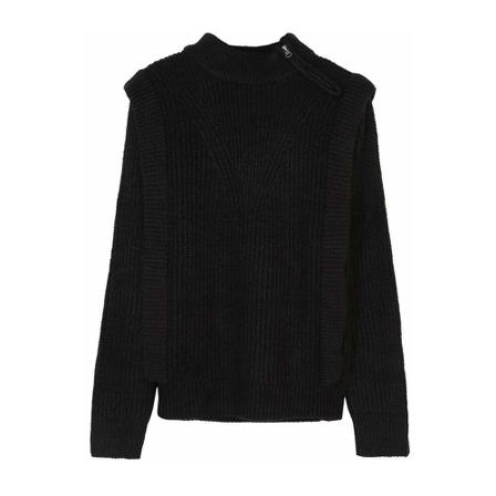Silvian Heach Round-neck Strik Sort, Dame Striktrøjer, Størrelse: 2XS